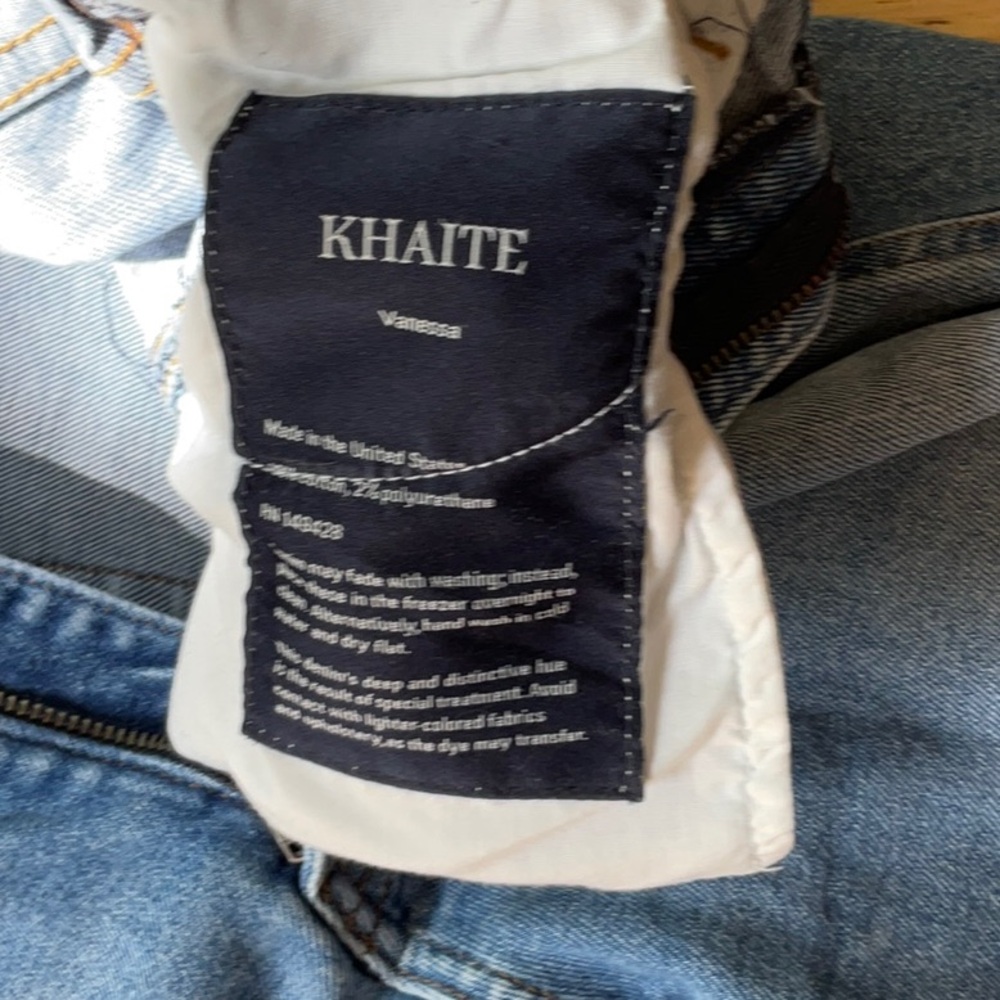 KHAITE Indigo Denim Jeans - Picture 2 of 3